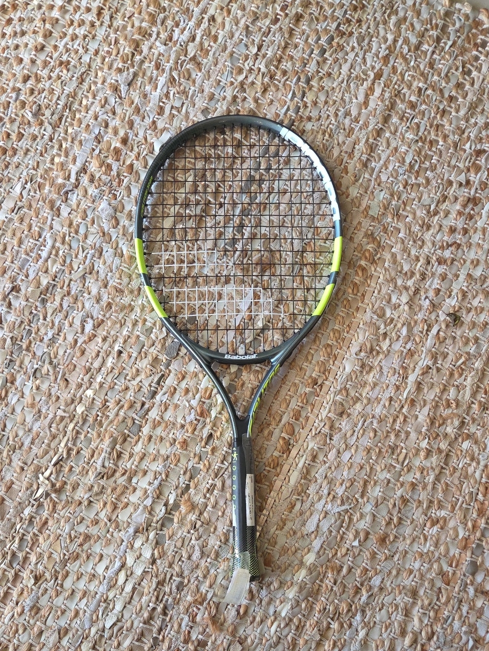 Babolat Tennis Racquet in Black and Neon Yellow